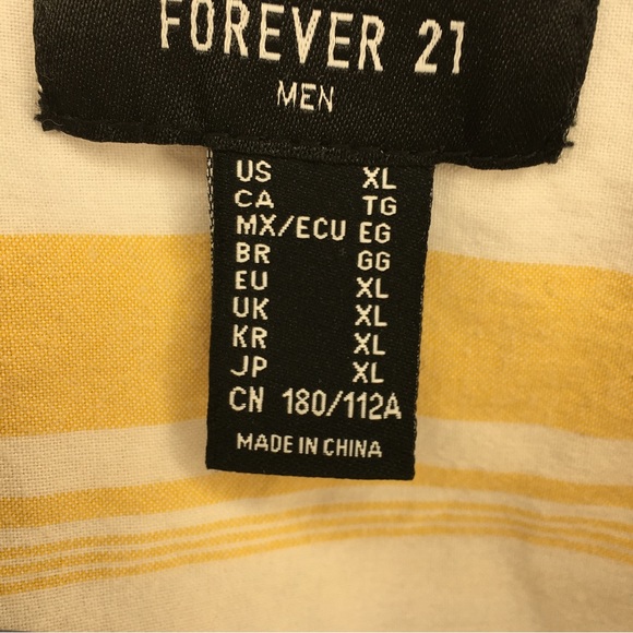 FOREVER 21 MEN Striped Button-Down Shirt - Picture 4 of 4